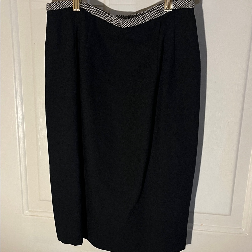 Vintage Teri Jon Black Women's Blazer and Skirt Set - Picture 6 of 7
